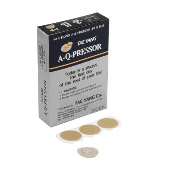 Tae Yang patch - 6 pressure points, silver-plated 6 preassure point, silver-plated, 30 pieces