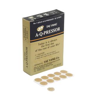 Tae Yang patch - 1 pressure point , gold-plated 1 preassure point, gold-plated, 100 pieces