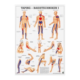 Taping Basistechniken I Poster - Deutsch 