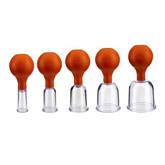 Plastic Cupping Jars with Suction Ball 